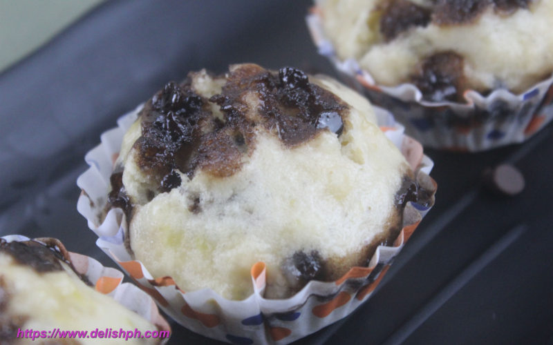 Steamed Banana Muffin with Chocolate Chips