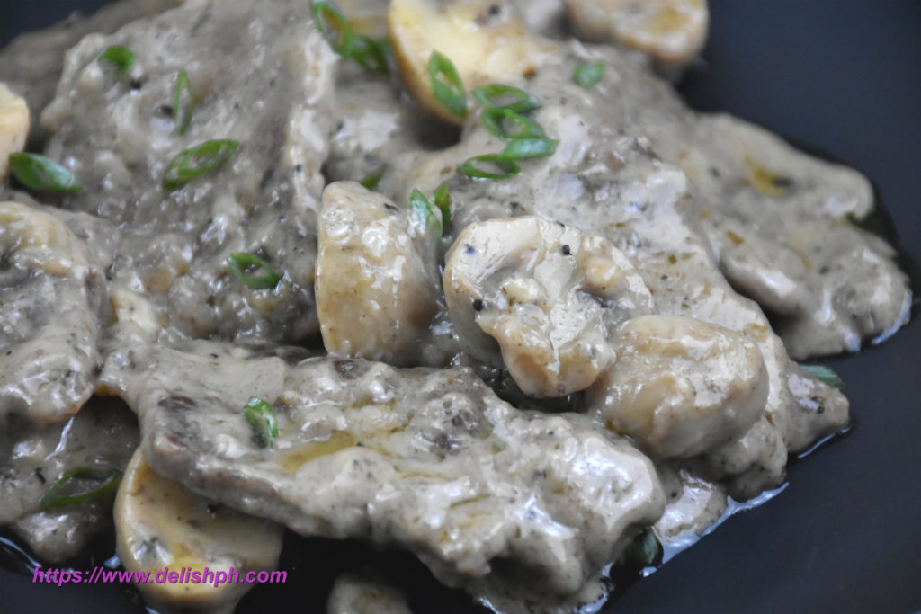 Creamy Beef with Mushrooms